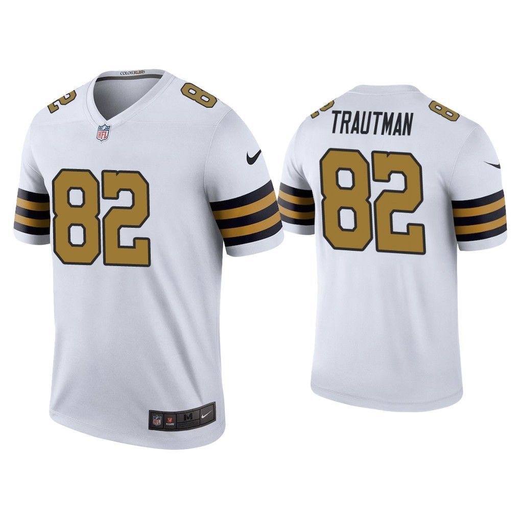 Men New Orleans Saints #82 Adam Trautman Nike White Color Rush Limited NFL Jersey->new orleans saints->NFL Jersey